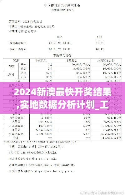 2024新澳最快开奖结果,实地数据分析计划_工具版10.510