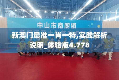 新澳门最准一肖一特,实践解析说明_体验版4.778