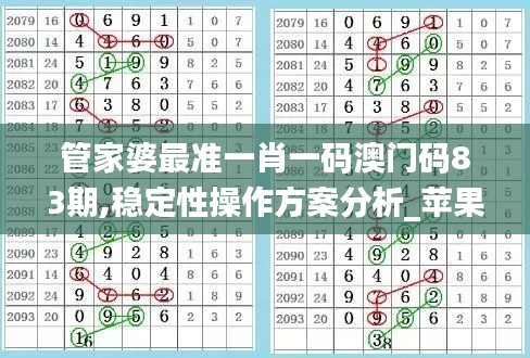 管家婆最准一肖一码澳门码83期,稳定性操作方案分析_苹果款1.216