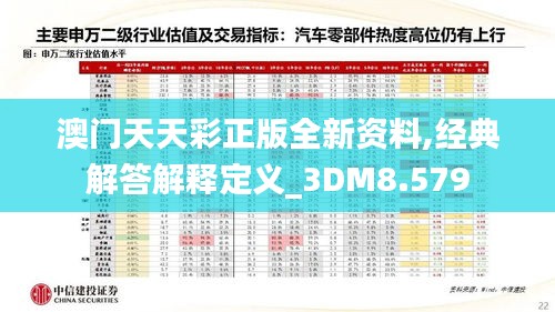 澳门天天彩正版全新资料,经典解答解释定义_3DM8.579