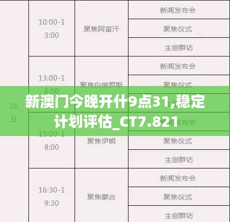 新澳门今晚开什9点31,稳定计划评估_CT7.821