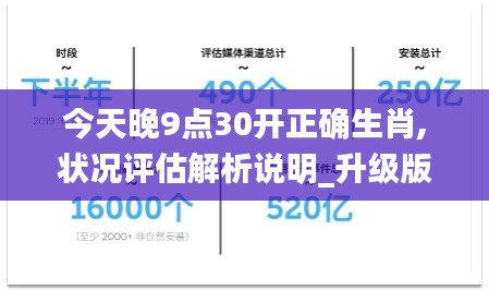 今天晚9点30开正确生肖,状况评估解析说明_升级版5.270