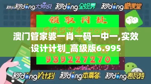 澳门管家婆一肖一码一中一,实效设计计划_高级版6.995