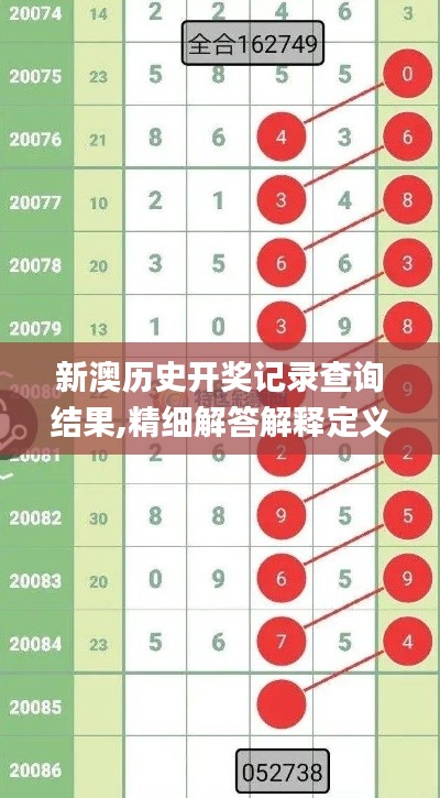 新澳历史开奖记录查询结果,精细解答解释定义_WP版6.747