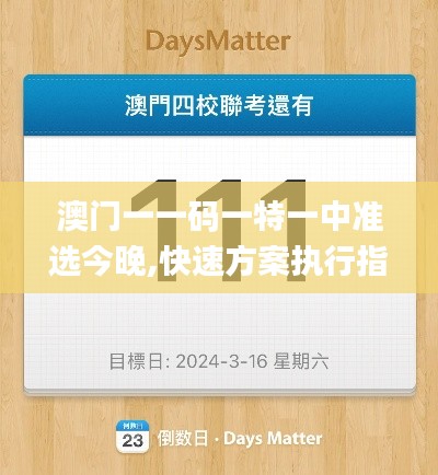 澳门一一码一特一中准选今晚,快速方案执行指南_苹果10.293