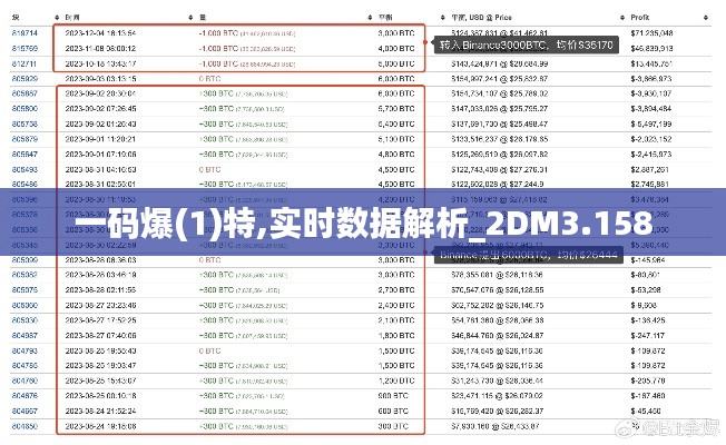 一码爆(1)特,实时数据解析_2DM3.158