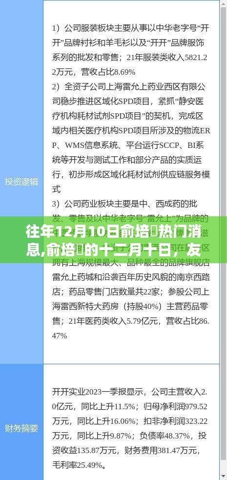 俞培俤十二月十日，友情、欢笑与温馨的日常生活回顾