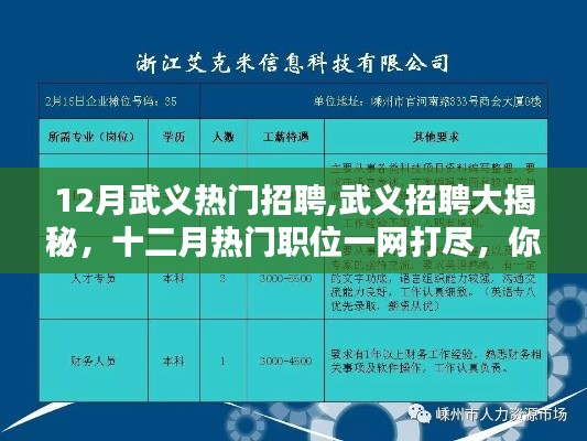 武义招聘大揭秘，十二月热门职位一网打尽，理想工作等你来寻！