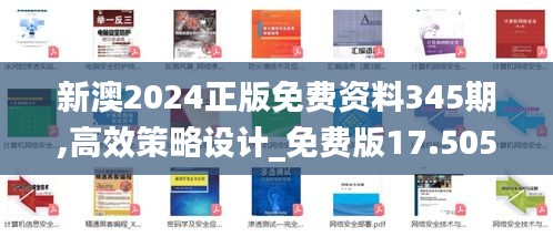 新澳2024正版免费资料345期,高效策略设计_免费版17.505