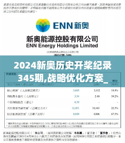 2024新奥历史开桨纪录345期,战略优化方案_PT2.877