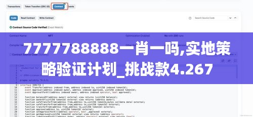 7777788888一肖一吗,实地策略验证计划_挑战款4.267