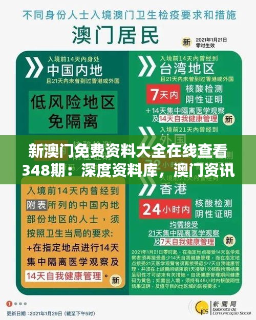 新澳门免费资料大全在线查看348期：深度资料库，澳门资讯一网打尽