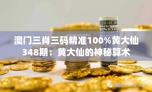 澳门三肖三码精准100%黄大仙348期：黄大仙的神秘算术