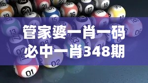 管家婆一肖一码必中一肖348期：财富增值的智慧之选