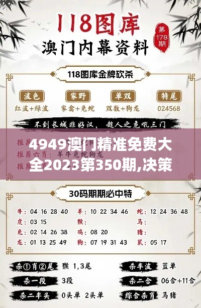 4949澳门精准免费大全2023第350期,决策资料解释落实_XR2.872