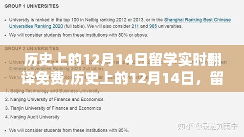 深度探讨，历史上的留学实时翻译免费日——12月14日回顾与启示