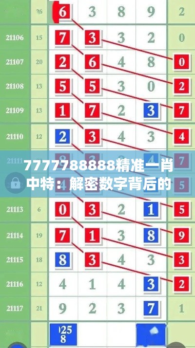 7777788888精准一肖中特：解密数字背后的神秘预测术