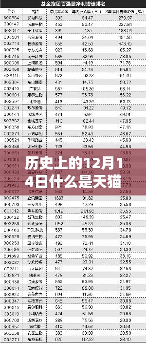 天猫实时数据揭秘，科技重塑购物狂欢夜的历程，历史上的12月14日新篇章探索