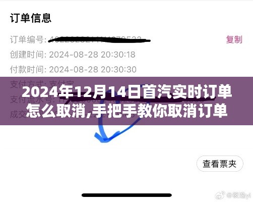 手把手教你取消首汽预约订单，2024年12月14日实时操作指南