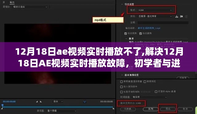 解决12月18日AE视频实时播放故障，初学者与进阶用户指南