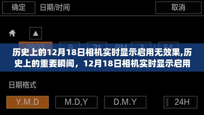 建议，历史上的重要瞬间，相机实时显示启用遭遇的挑战与解析（12月18日）