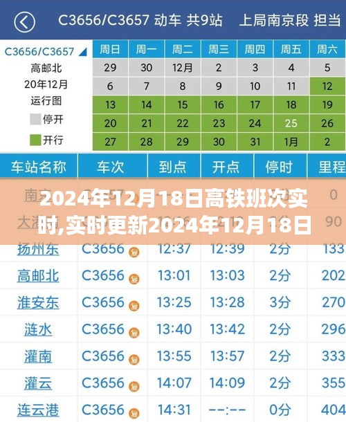 2024年12月18日高铁班次全攻略，实时更新，轻松掌握出行信息