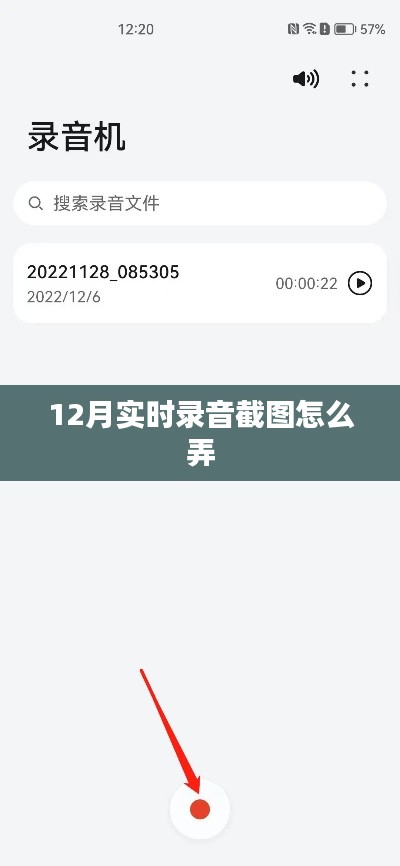 12月实时录音截图操作指南