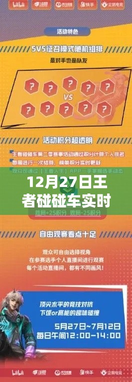 王者碰碰车实时排名揭晓，最新排名榜单（12月27日）