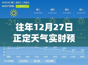 往年12月27日正定实时天气预报