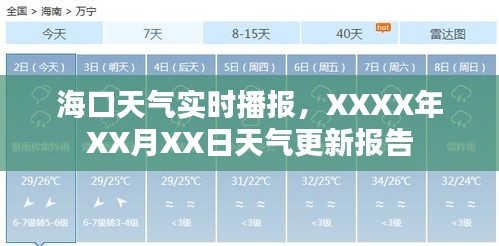 海口天气实时更新报告，XXXX年XX月XX日气象信息