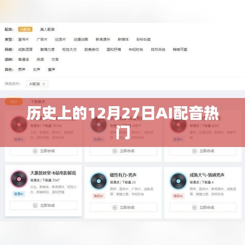 历史上的12月27日，AI配音的兴起与发展