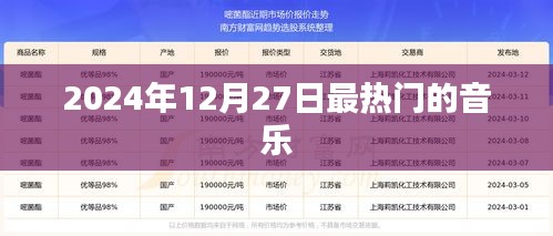 『2024年12月27日音乐热潮，流行之歌』