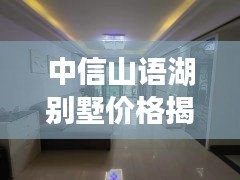 中信山语湖别墅价格揭秘，深度解析及购房指南