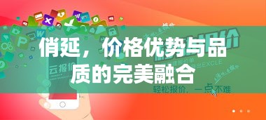 俏延，价格优势与品质的完美融合