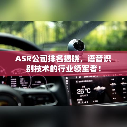 ASR公司排名揭晓，语音识别技术的行业领军者！