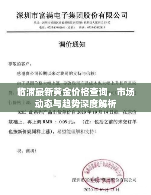 临浦最新黄金价格查询，市场动态与趋势深度解析