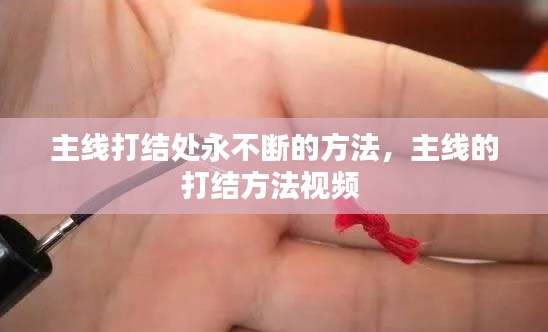 主线打结处永不断的方法，主线的打结方法视频 