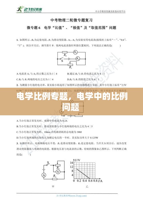 电学比例专题，电学中的比例问题 