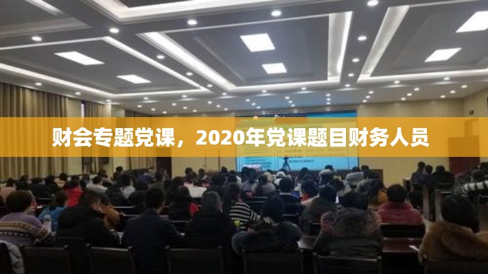 财会专题党课，2020年党课题目财务人员 