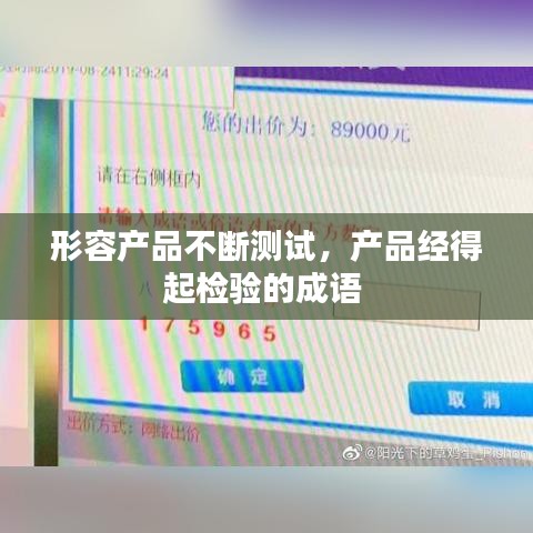 形容产品不断测试，产品经得起检验的成语 