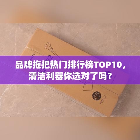 品牌拖把热门排行榜TOP10，清洁利器你选对了吗？