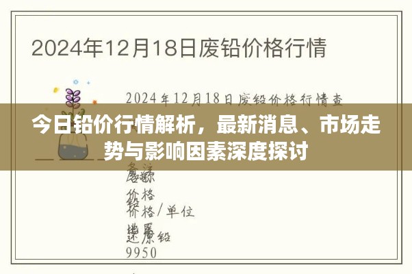 今日铅价行情解析，最新消息、市场走势与影响因素深度探讨