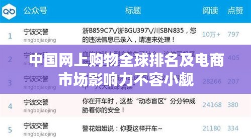 中国网上购物全球排名及电商市场影响力不容小觑