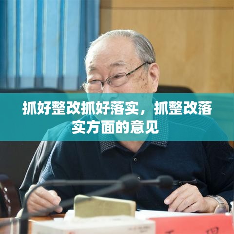 抓好整改抓好落实，抓整改落实方面的意见 