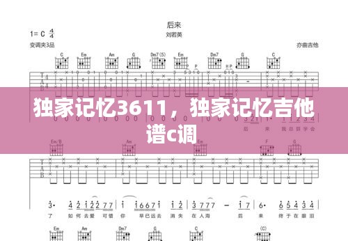 独家记忆3611，独家记忆吉他谱c调 